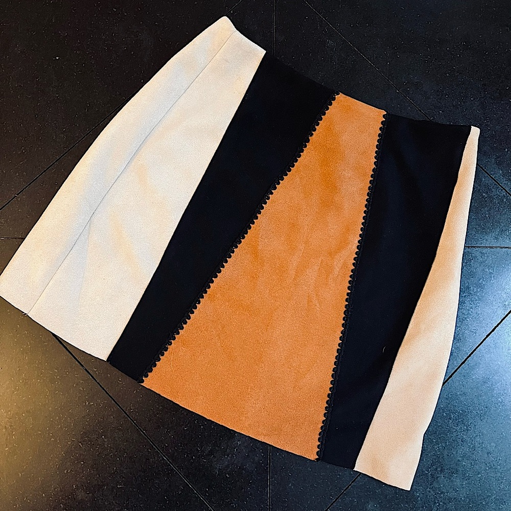 Zara Faux Suede Mini Skirt